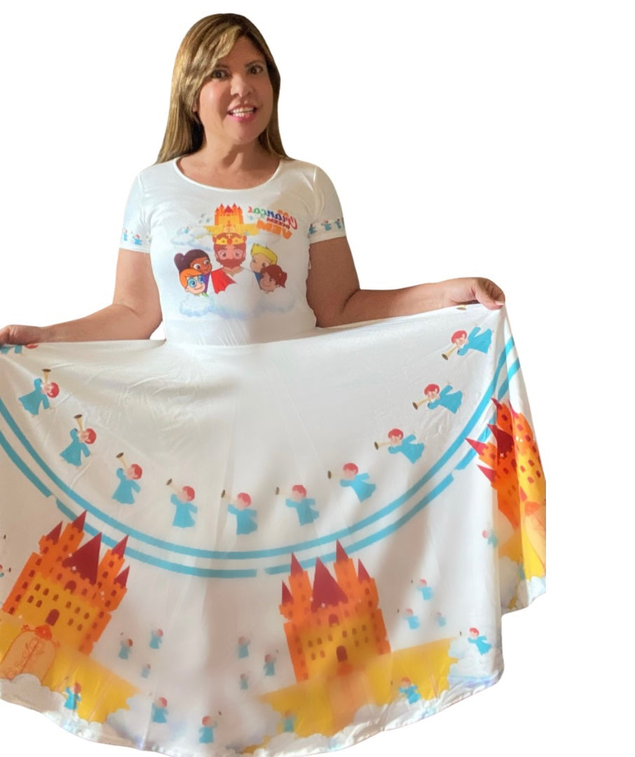 Vestido Uniforme - As Crianças Dizem Vem - Branco