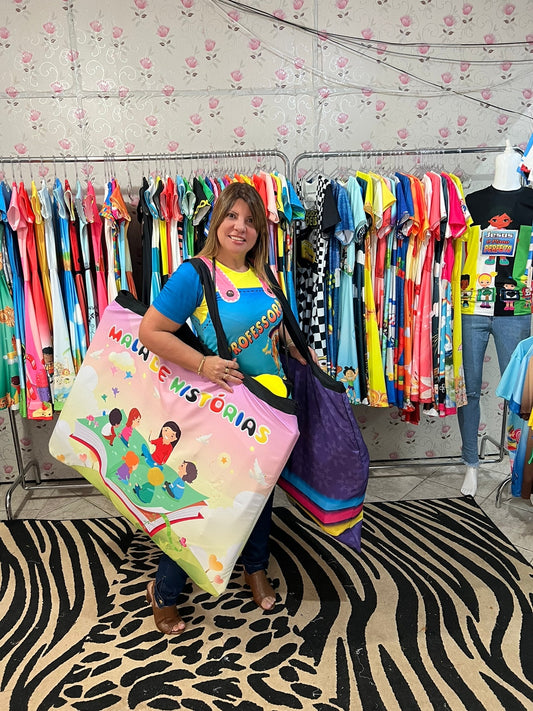 Sacola gigante com zíper