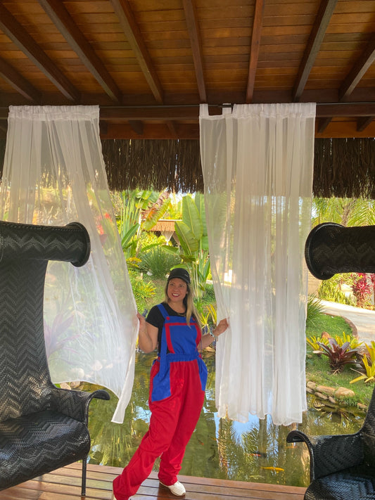 Macacão Recreador Unissex - Vermelho/azul