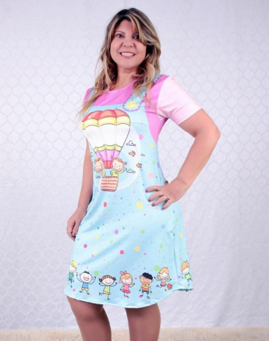 Bata Uniforme - Balão - Azul