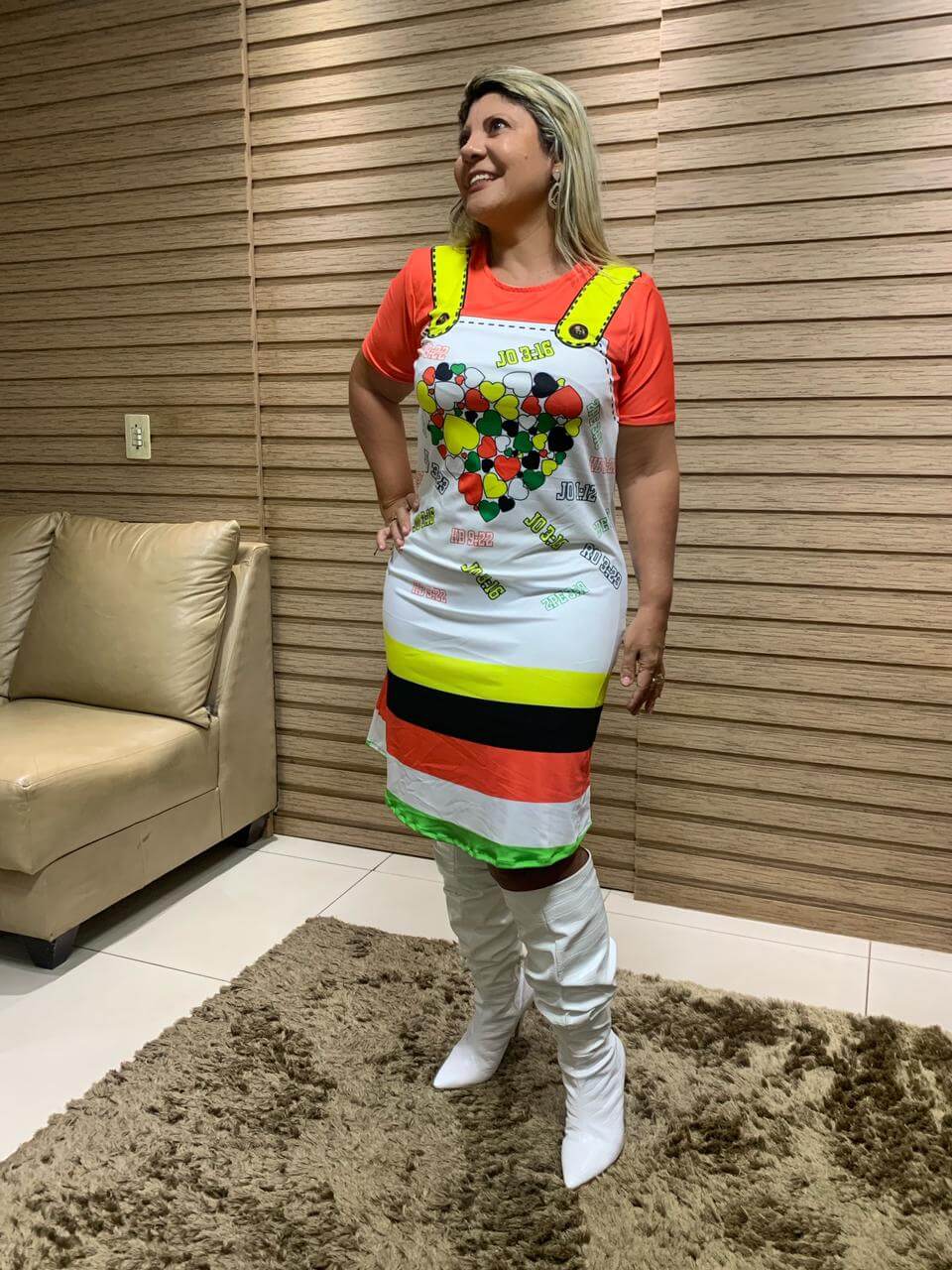 Bata Uniforme - Coração da Salvação - Colorido