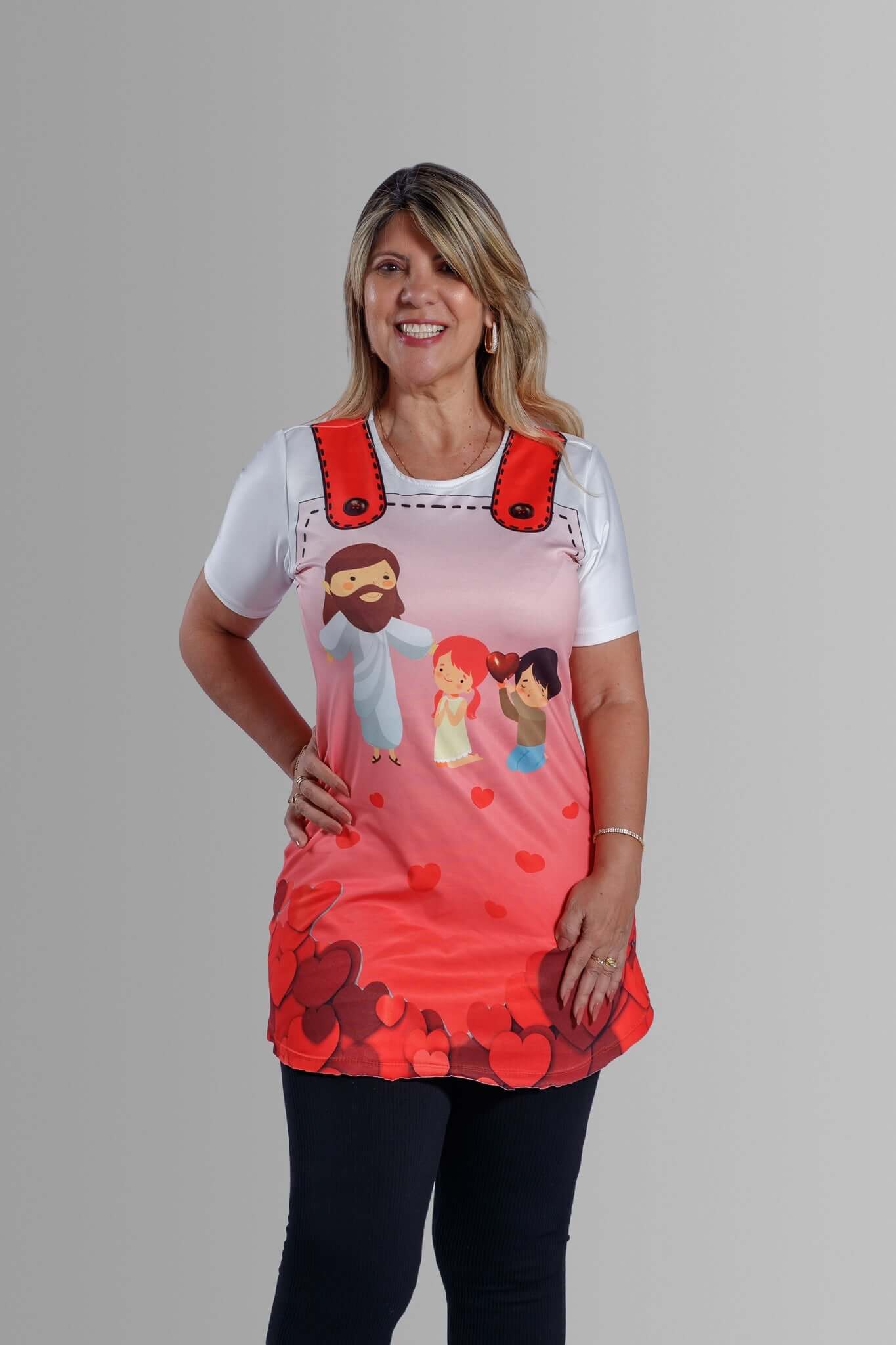 Bata Uniforme - Deus Grandão - Vermelho