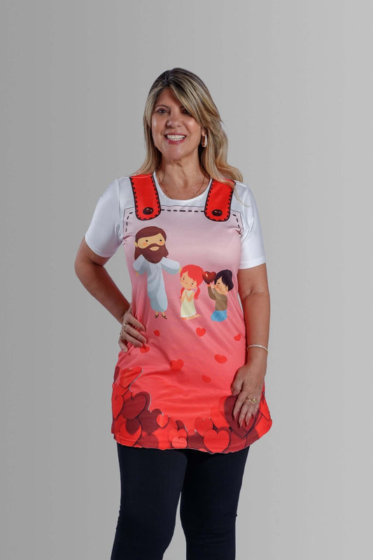 Bata Uniforme - Deus Grandão - Vermelho