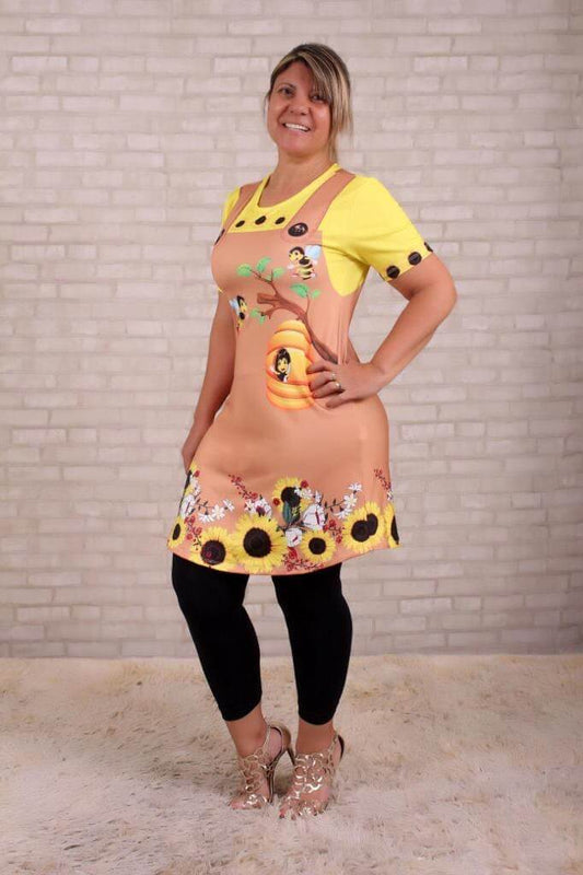 Bata Uniforme - Doce Como o Mel - Amarelo