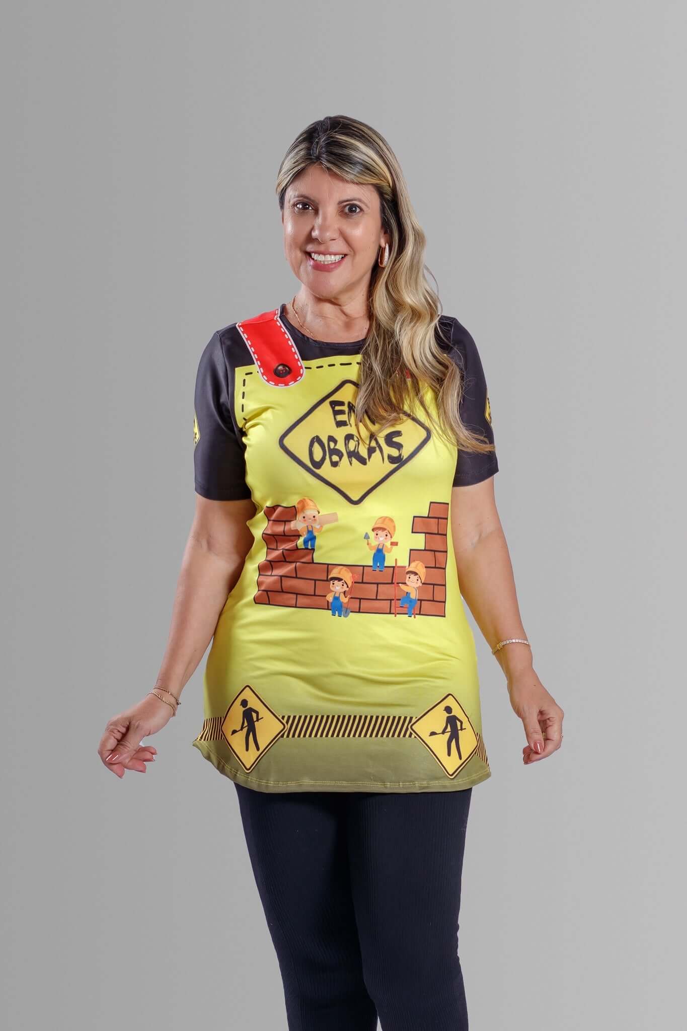 Bata Uniforme - Em Obras - Amarelo