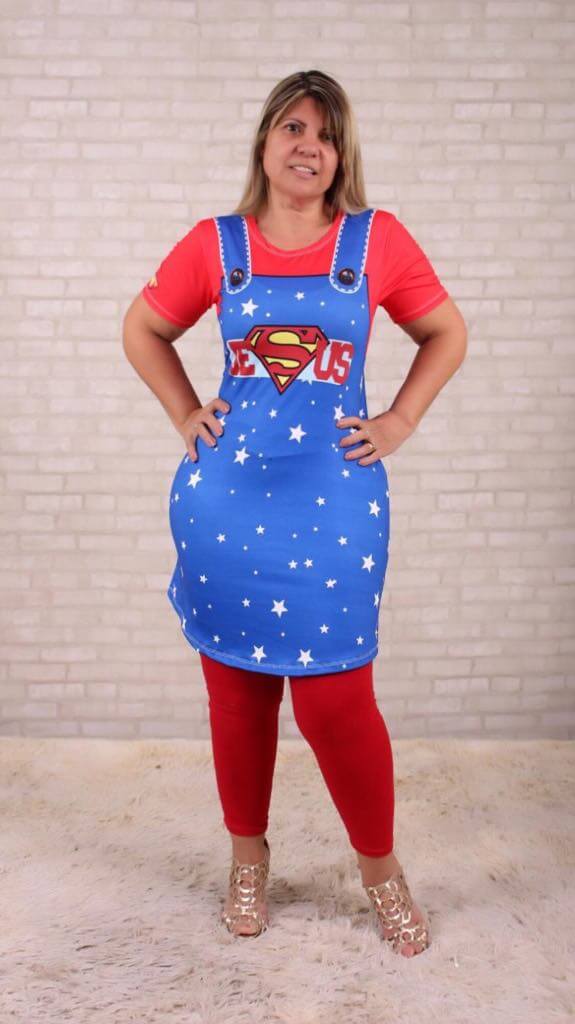 Bata Uniforme - Jesus Meu Herói - Azul