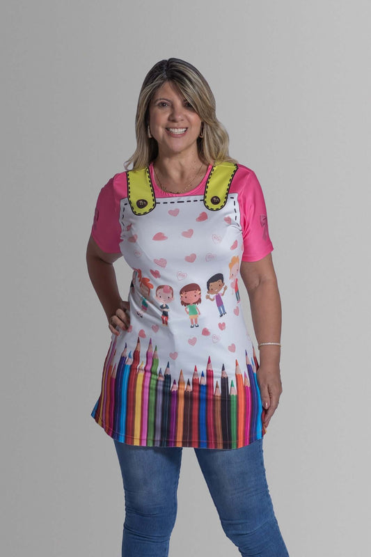 Bata Uniforme - Lápis - Branco