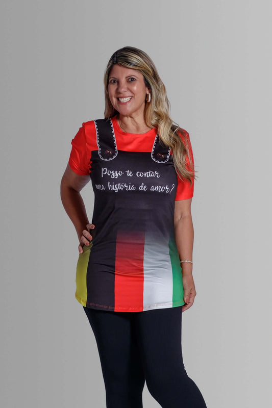 Bata Uniforme - Posso Te Contar Uma História - Preto