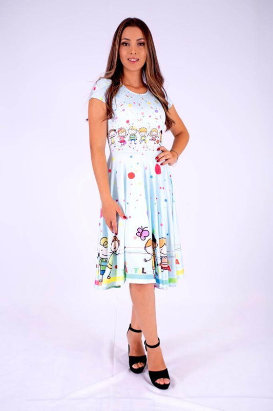 Vestido Uniforme - Boneco - Azul