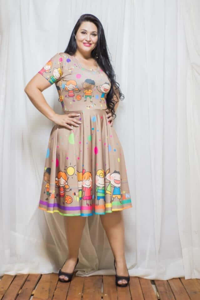 Vestido Uniforme - Bonequinho - Bege