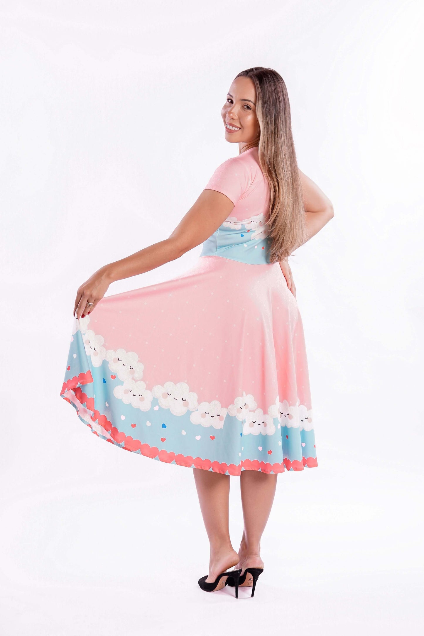 Vestido Uniforme - Chuva de Benção - Rosa
