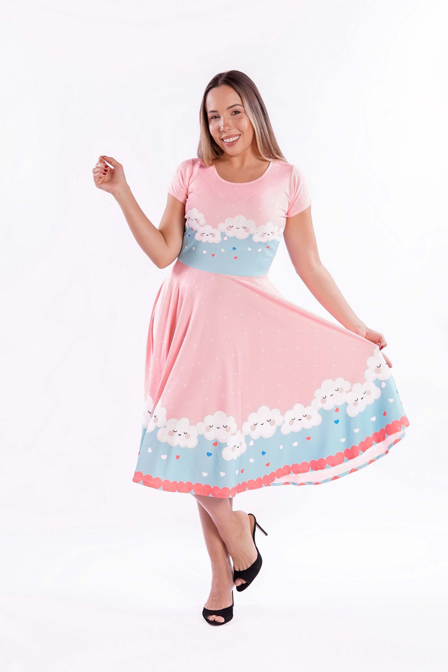 Vestido Uniforme - Chuva de Benção - Rosa