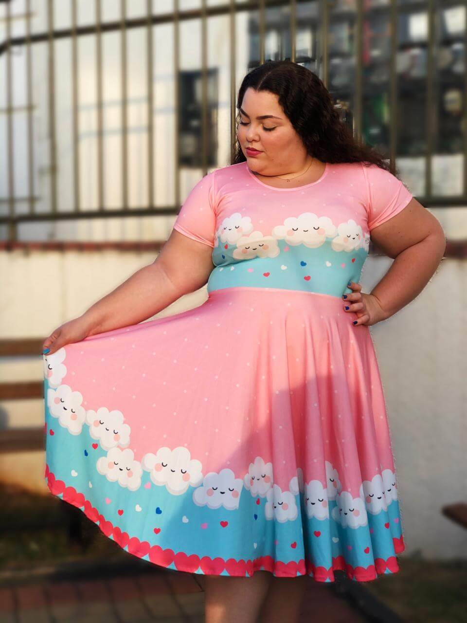 Vestido Uniforme - Chuva de Benção - Rosa