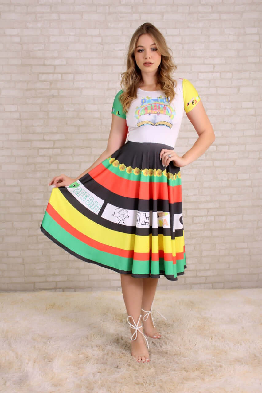 Vestido Uniforme - Cores da Salvação - Colorido