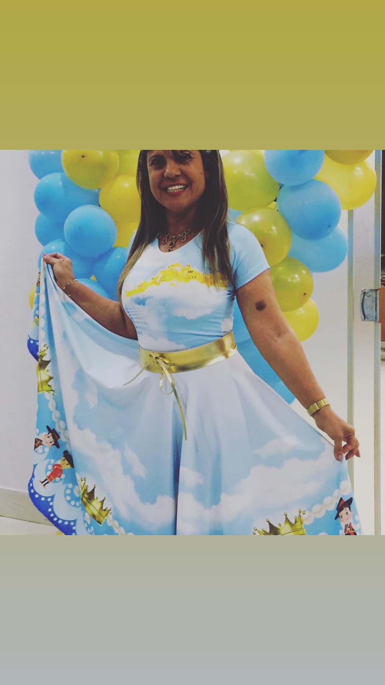 Vestido Uniforme - Herdeiros das Promessas - Azul