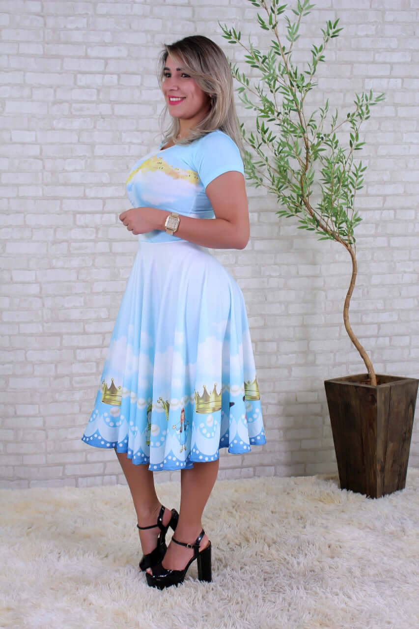 Vestido Uniforme - Herdeiros das Promessas - Azul