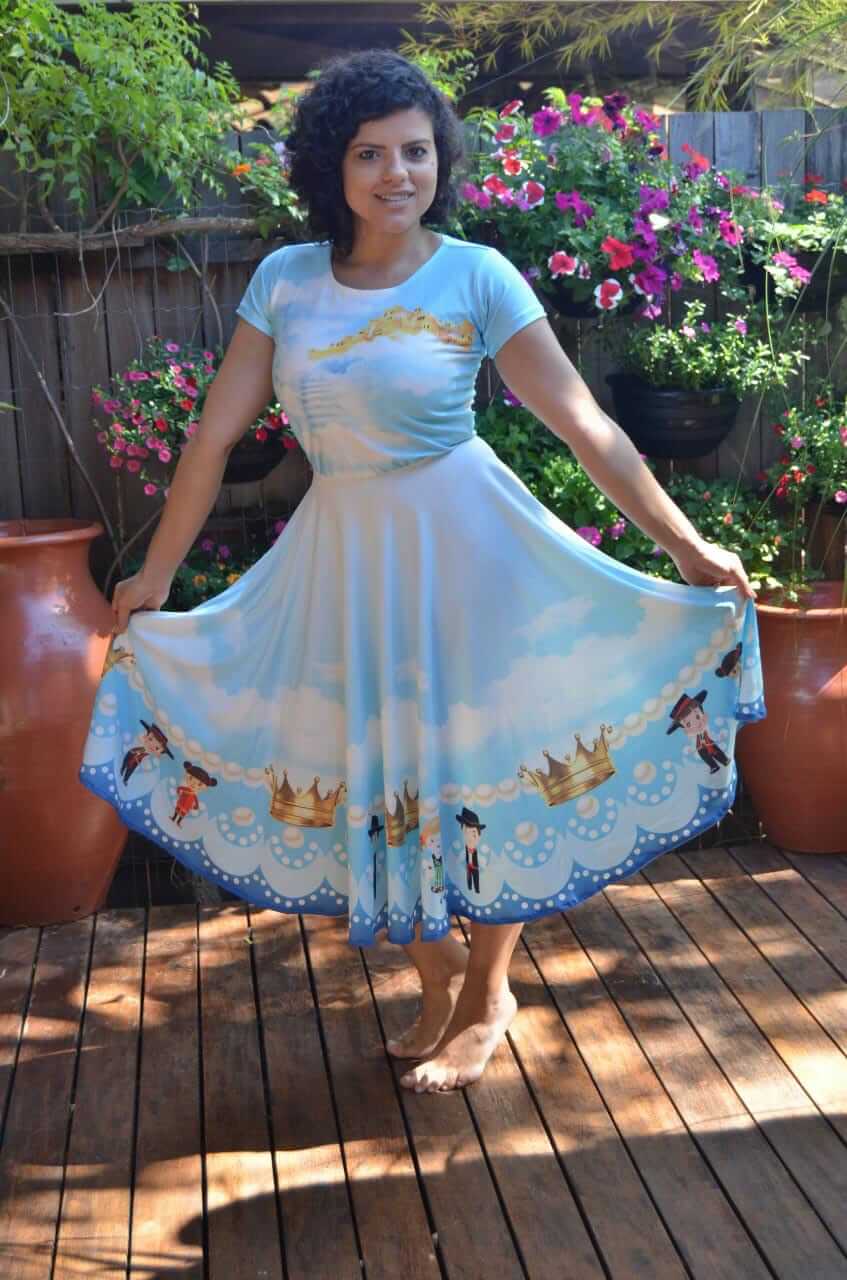 Vestido Uniforme - Herdeiros das Promessas - Azul