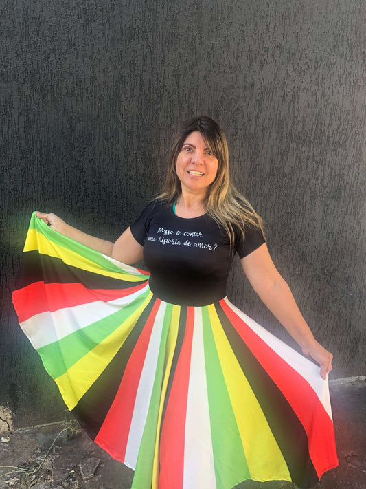 Vestido Uniforme - História de Amor - Colorido