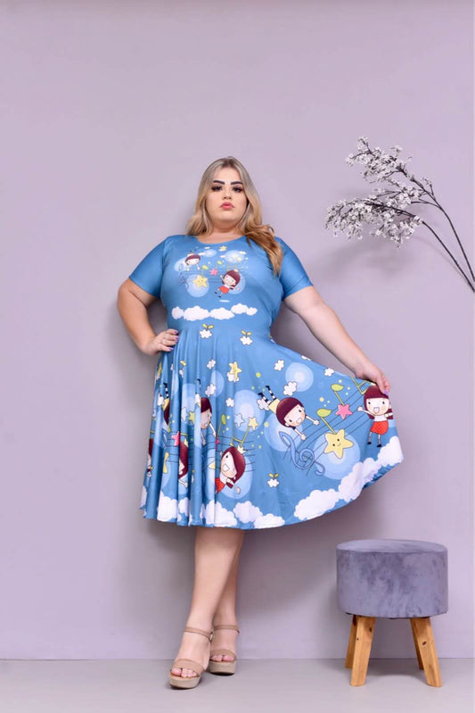 Vestido Uniforme - Hora de Ninar - Azul