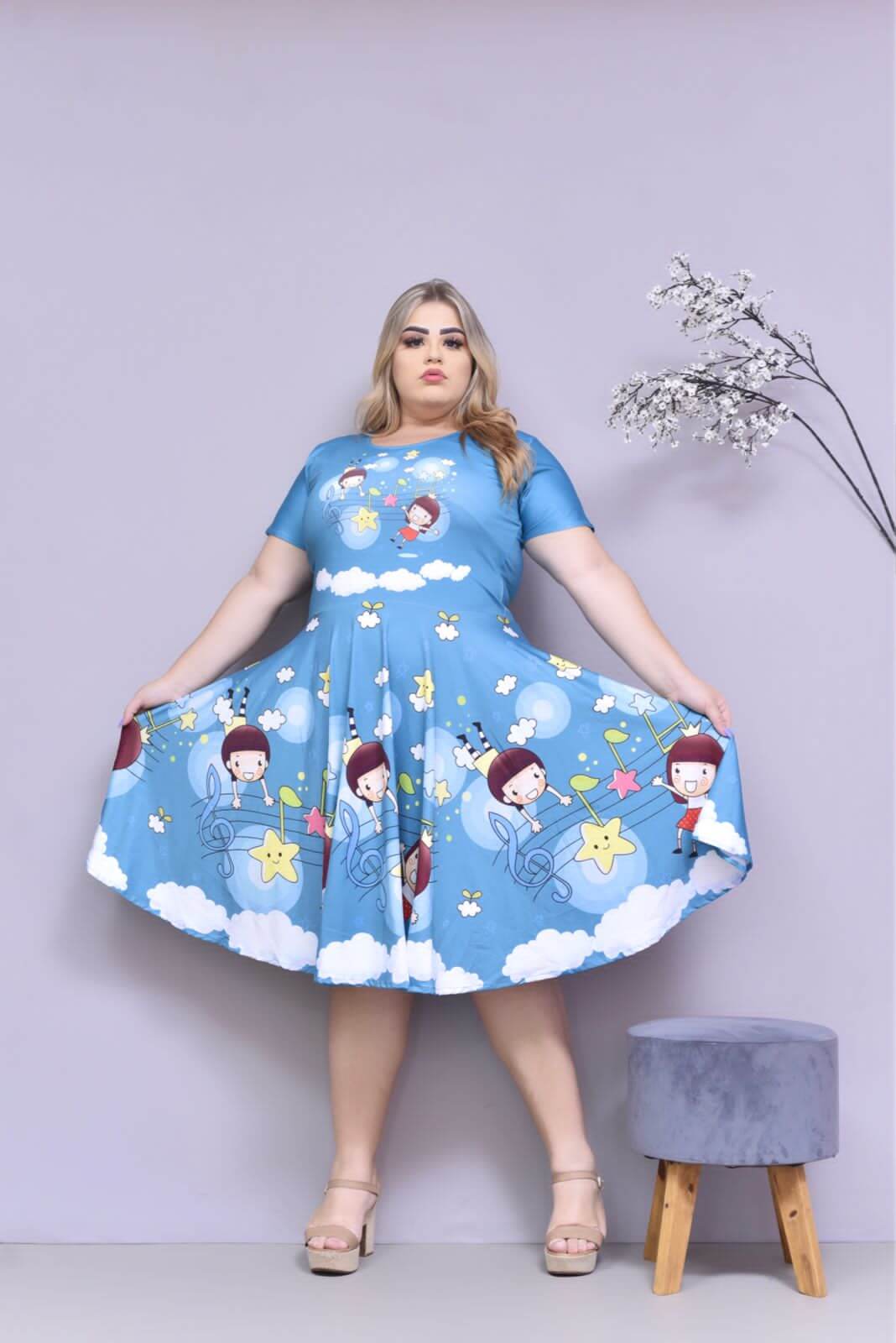 Vestido Uniforme - Hora de Ninar - Azul