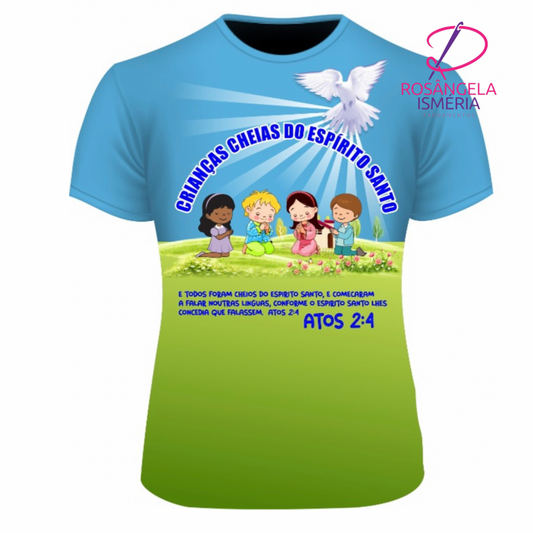 Camiseta unissex CRIANÇAS CHEIAS DO ESPÍRITO SANTO