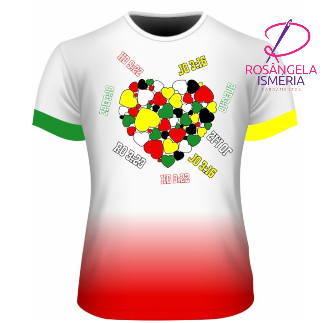 Camiseta unissex CORES DA SALVAÇÃO