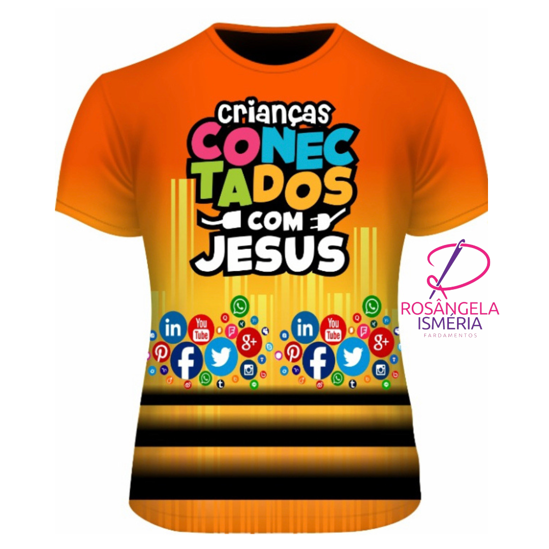 Camiseta unissex CONECTADOS COM JESUS