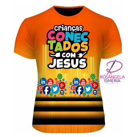 Camiseta unissex CONECTADOS COM JESUS