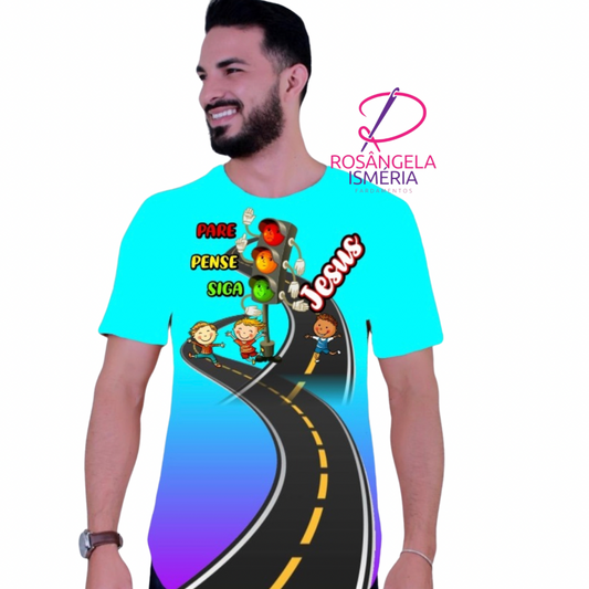 Camiseta unissex PARE PENSE SIGA