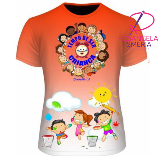 Camiseta unissex TEMPO DE SER CRIANÇA