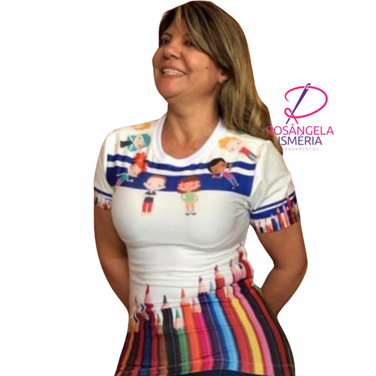 Camiseta unissex LÁPIS BRANCO