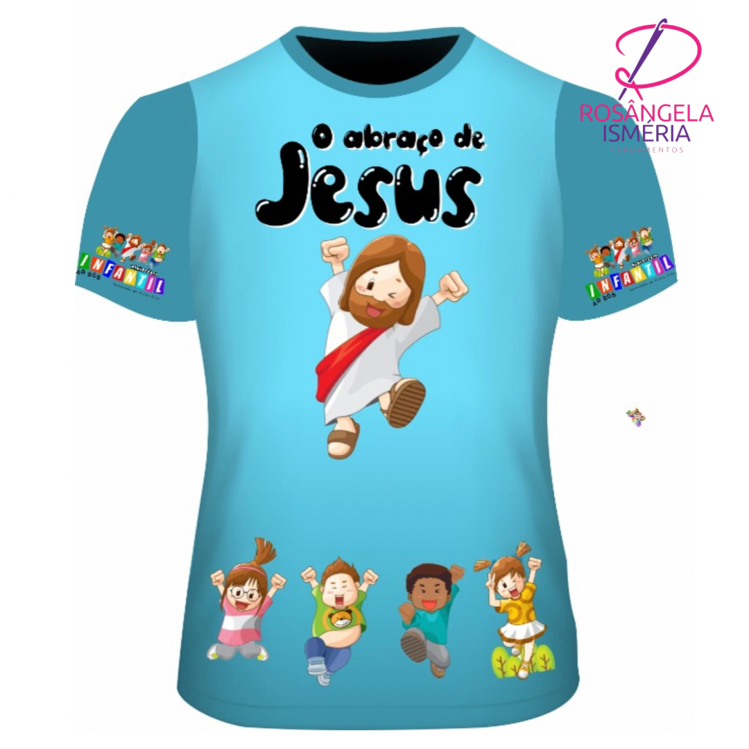 Camiseta unissex O ABRAÇO DE JESUS