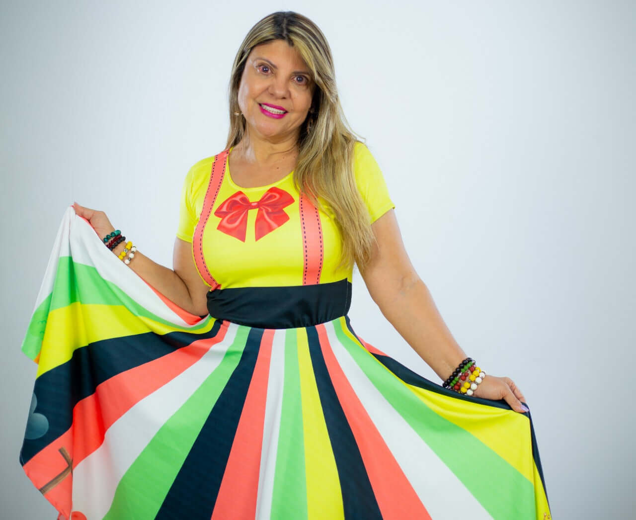 Vestido Uniforme - Livro da Salvação - Colorido