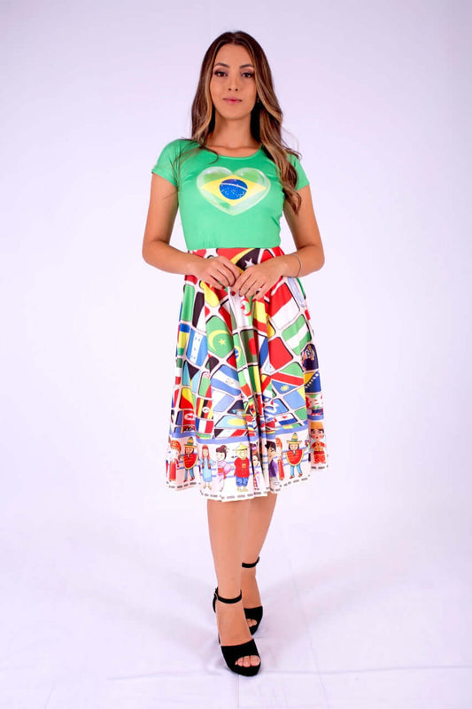 Vestido Uniforme - Missões Brasil - Colorido
