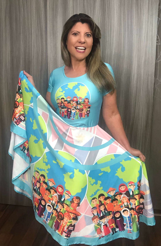 Vestido Uniforme - Missões Transcultural - Colorido