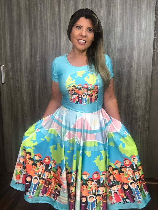 Vestido Uniforme - Missões Transcultural - Colorido