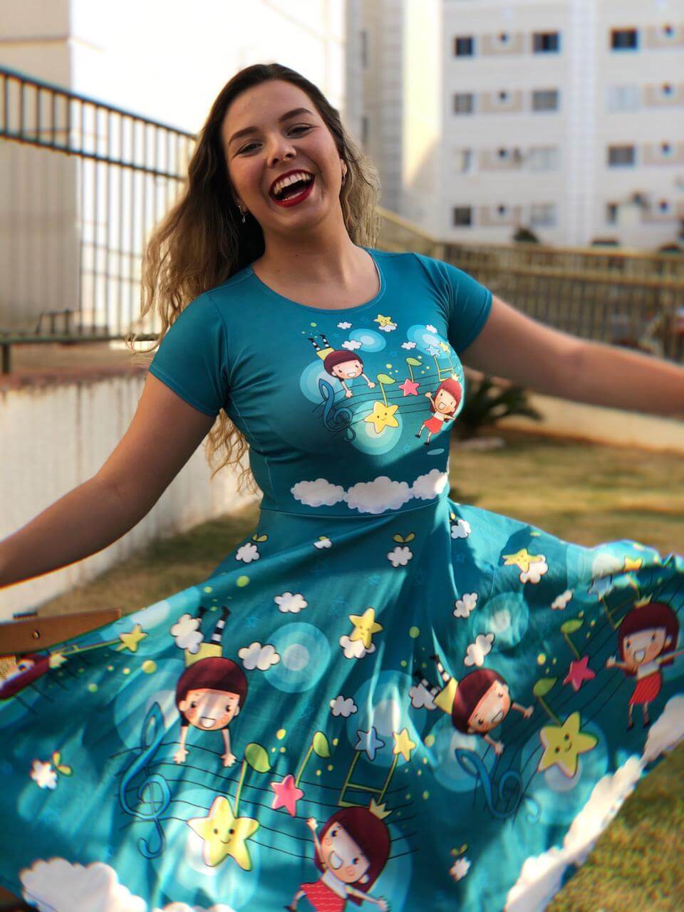 Vestido Uniforme - Navegando no Louvor - Verde