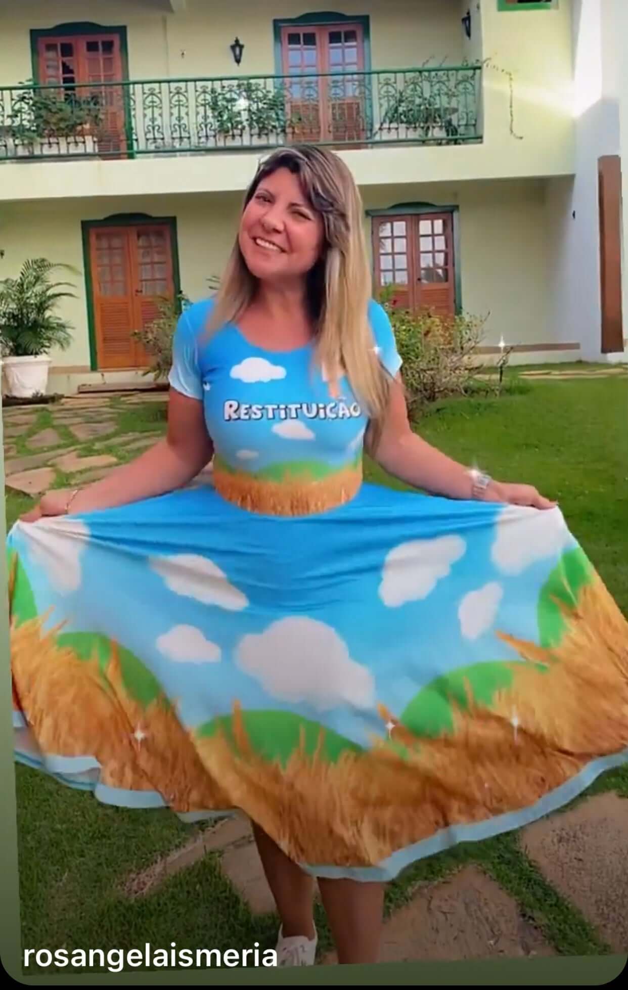 Vestido Uniforme - Restituição - Azul