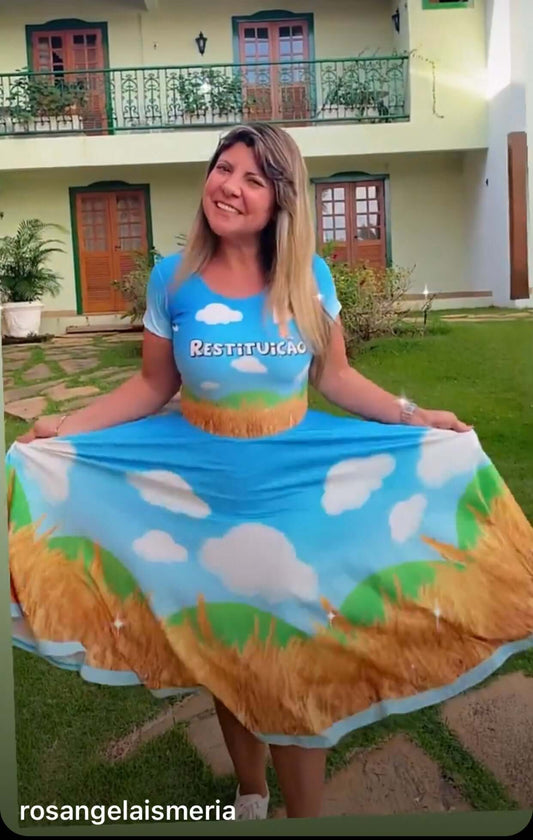 Vestido Uniforme - Restituição - Azul