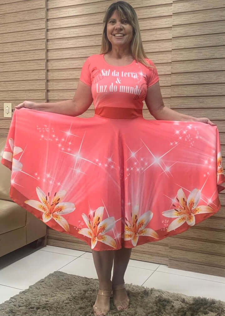 Vestido Uniforme - Sal da Terra - Rosa