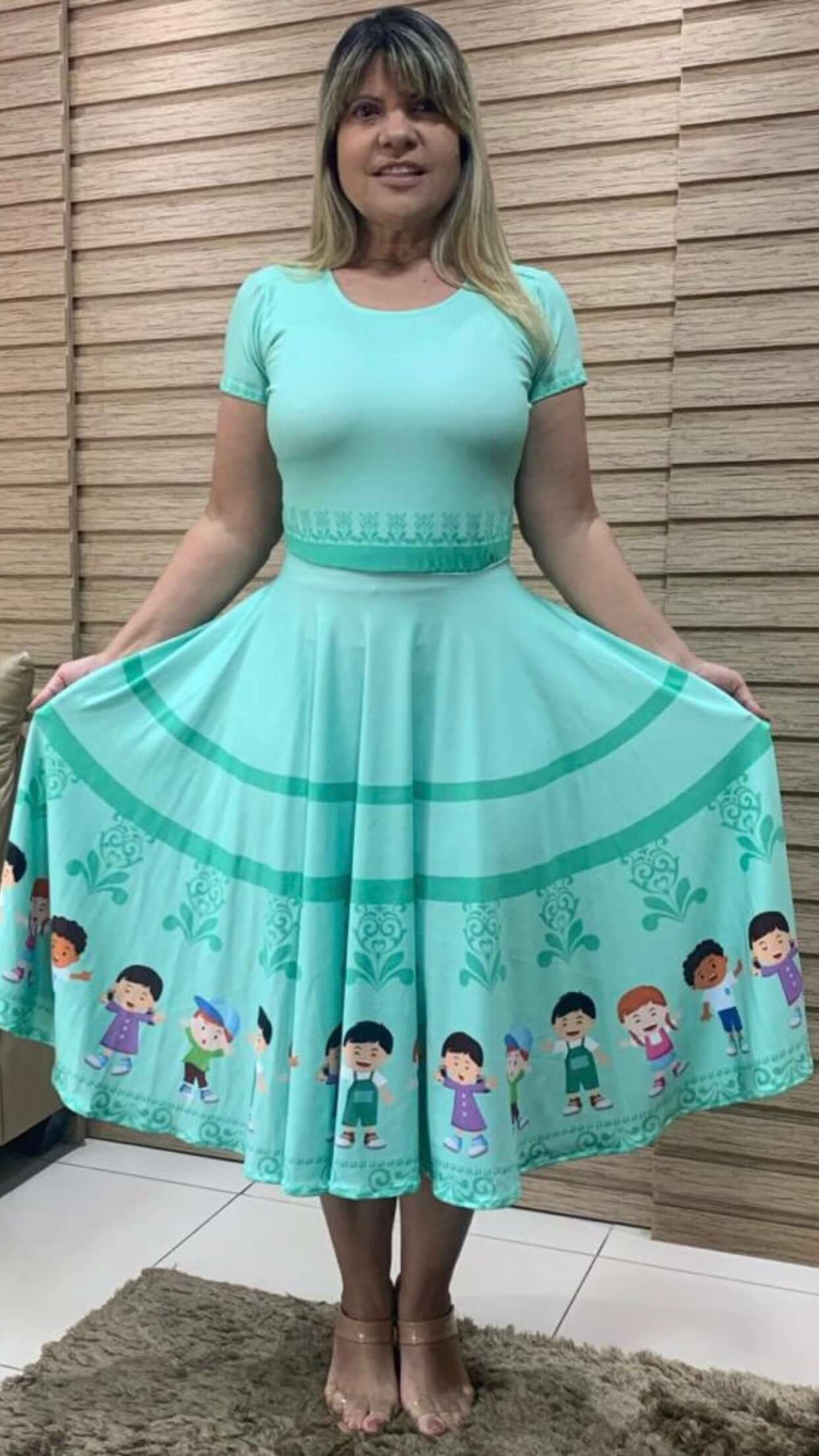 Vestido Uniforme - Vestido Tiffany - Azul