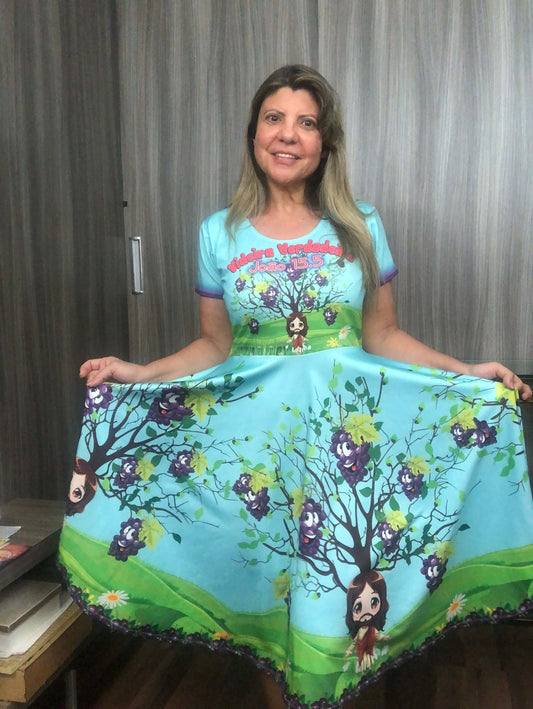 Vestido Uniforme - Videira Verdadeira - Verde