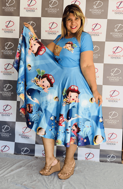 Vestido Uniforme - Aquieta Mar - Azul — foto 2