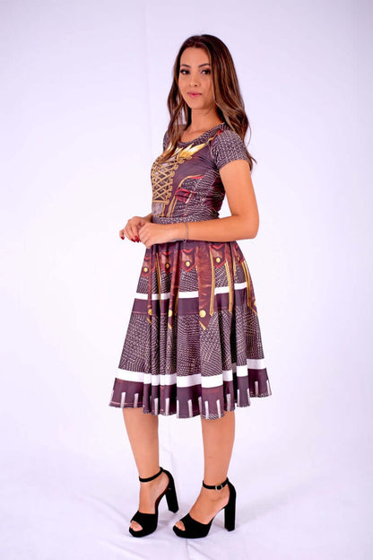 Vestido Uniforme - Armaduras da Fé - Marrom — foto 2