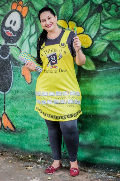 Bata Uniforme - Bíblia - Amarelo — foto 2