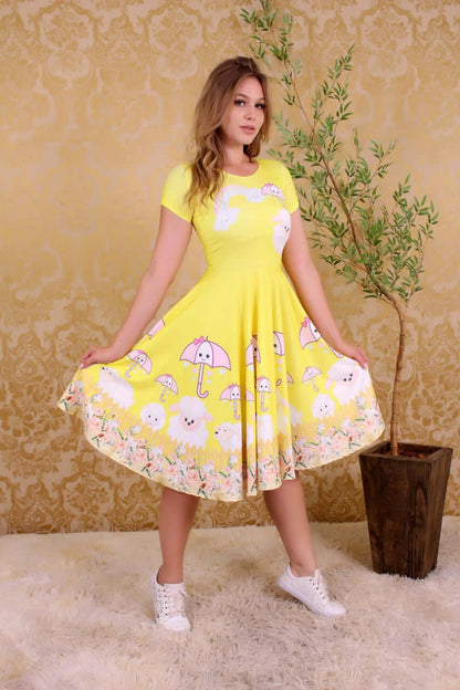 Vestido Uniforme - Chuva de Benção - Amarelo — foto 2
