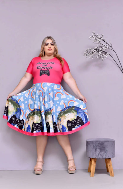 Vestido Uniforme - Deus Está no Controle - Rosa — foto 2