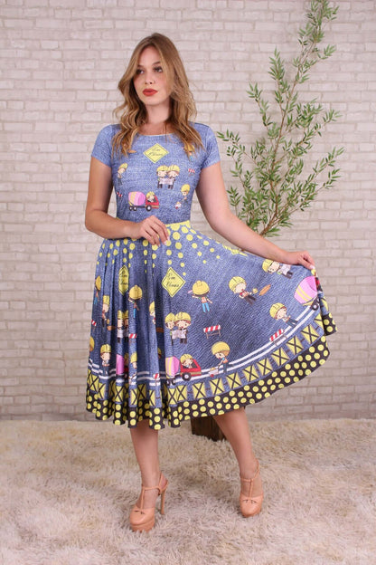 Vestido Uniforme - Grande Obra - Azul — foto 3