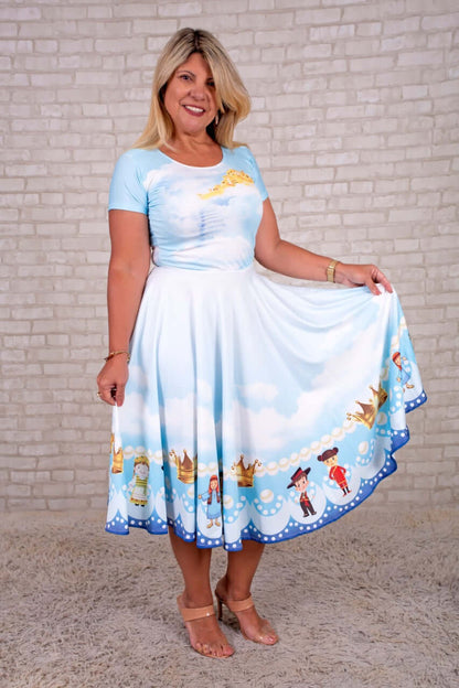 Vestido Uniforme - Herdeiros das Promessas - Azul — foto 4
