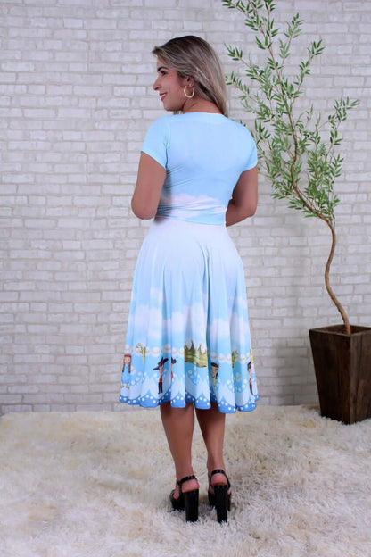 Vestido Uniforme - Herdeiros das Promessas - Azul — foto 2